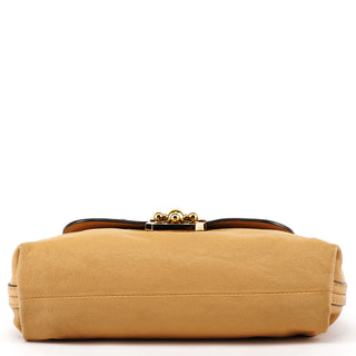 Beige Leather Elsie 2-Way Shoulder Bag