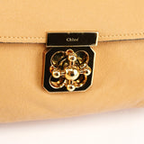 Beige Leather Elsie 2-Way Shoulder Bag