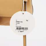 Beige Leather Elsie 2-Way Shoulder Bag