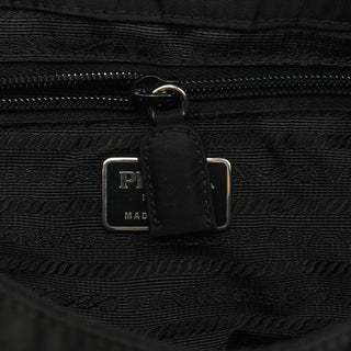1996 Black Tessuto Nylon Chain Shoulder Bag