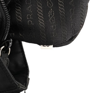 1996 Black Tessuto Nylon Chain Shoulder Bag