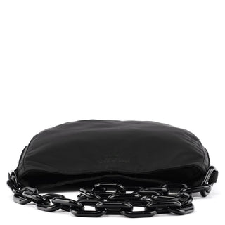 1996 Black Tessuto Nylon Chain Shoulder Bag