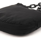 1996 Black Tessuto Nylon Chain Shoulder Bag