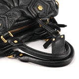 Black Leather Classic Q Baby Groovee 2-Way Bag