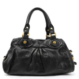 Black Leather Classic Q Baby Groovee 2-Way Bag
