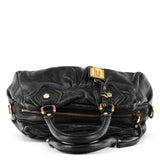 Black Leather Classic Q Baby Groovee 2-Way Bag