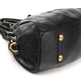 Black Leather Classic Q Baby Groovee 2-Way Bag