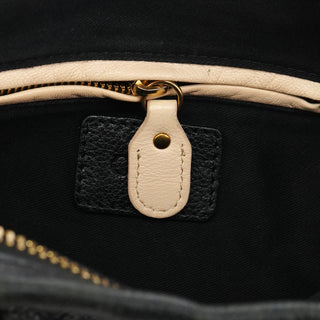 Black Leather Paraty 2-Way Bag