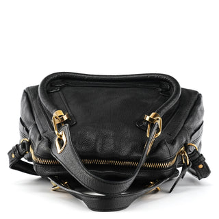 Black Leather Paraty 2-Way Bag