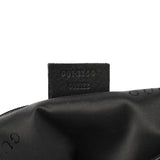 001 3244 Sac porté épaule Bamboo en cuir de veau noir