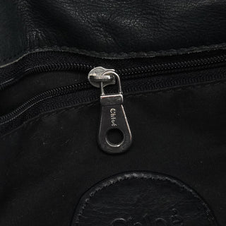 Navy Canvas Silver Logo Tote Bag