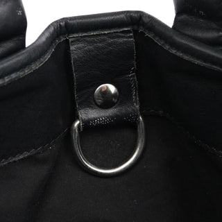 Navy Canvas Silver Logo Tote Bag