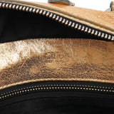 Gold Leather Betty Bowling Bag