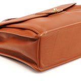 5266 Tan Leather Beekman 2-Way Briefcase Bag
