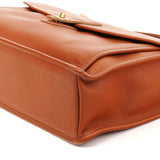 5266 Tan Leather Beekman 2-Way Briefcase Bag