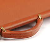 5266 Tan Leather Beekman 2-Way Briefcase Bag