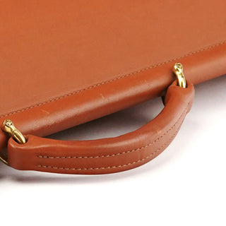 5266 Tan Leather Beekman 2-Way Briefcase Bag