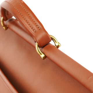 5266 Tan Leather Beekman 2-Way Briefcase Bag