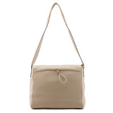 1999 Beige Vitello Leather Flap Crossbody Bag