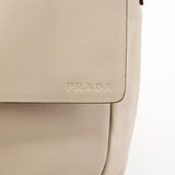 1999 Beige Vitello Leather Flap Crossbody Bag