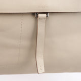 1999 Beige Vitello Leather Flap Crossbody Bag