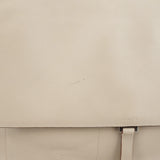 1999 Beige Vitello Leather Flap Crossbody Bag