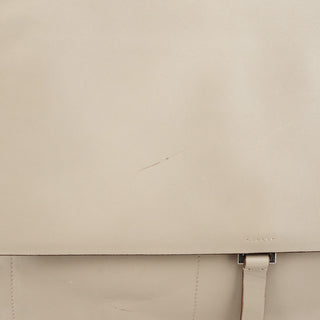 1999 Beige Vitello Leather Flap Crossbody Bag