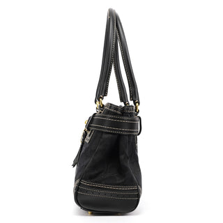 F10507 Black Signature Hamptons Tote Bag