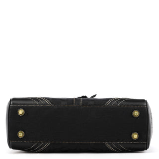 F10507 Black Signature Hamptons Tote Bag