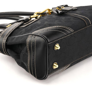 F10507 Black Signature Hamptons Tote Bag