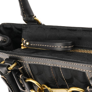 F10507 Black Signature Hamptons Tote Bag