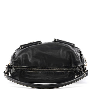 Black Leather Blake Shoulder Bag