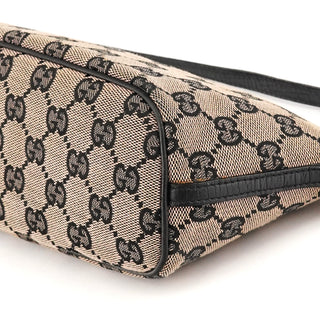 07198 Beige Matte Black GG Boat Pochette
