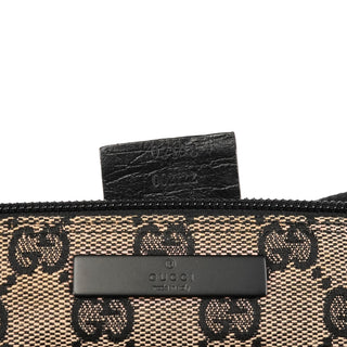 07198 Beige Matte Black GG Boat Pochette