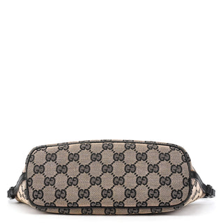 07198 Beige Matte Black GG Boat Pochette