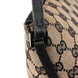 07198 Beige Matte Black GG Boat Pochette