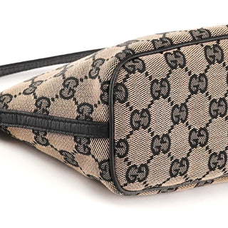 07198 Beige Matte Black GG Boat Pochette