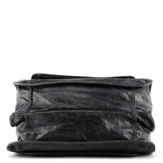 Anthracite Leather Bay Shoulder Bag
