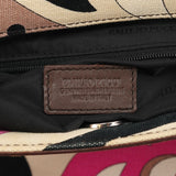Tote Bag aus mehrfarbigem Canvas in Rosa mit Blumenprint
