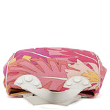 Sac cabas en toile à imprimé abstrait rose multicolore