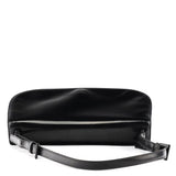 1995 Black Spazzolato Patent Leather Flap Shoulder Bag