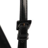 1995 Black Spazzolato Patent Leather Flap Shoulder Bag