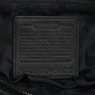 8A70 Black Leather Hamptons Tote Bag