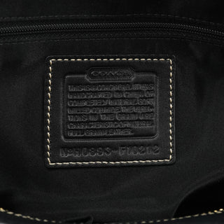 F10212 Black Pebbled Leather Hamptons Tote Bag