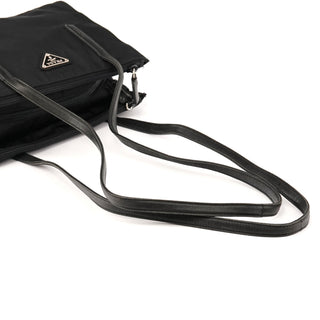 1995 Black Tessuto Nappa Nylon Tote Bag