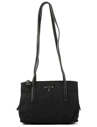 1995 Black Tessuto Nappa Nylon Tote Bag