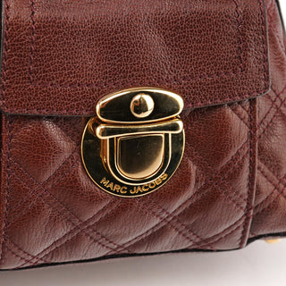 Burgundy Quilted Leather Venetia Tote Bag