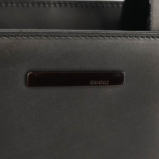001 1434 Anthracite Leather Square 2-Way Tote Bag