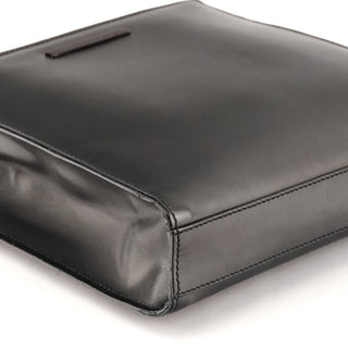 001 1434 Anthracite Leather Square 2-Way Tote Bag