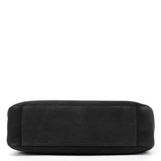 1998 Anthracite Suede Resin Handle Tote Bag